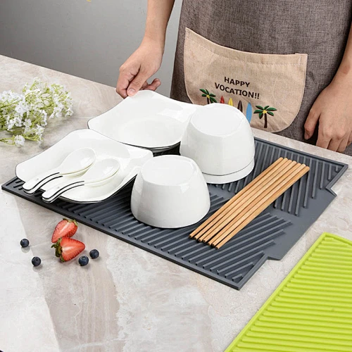 dish draining mat